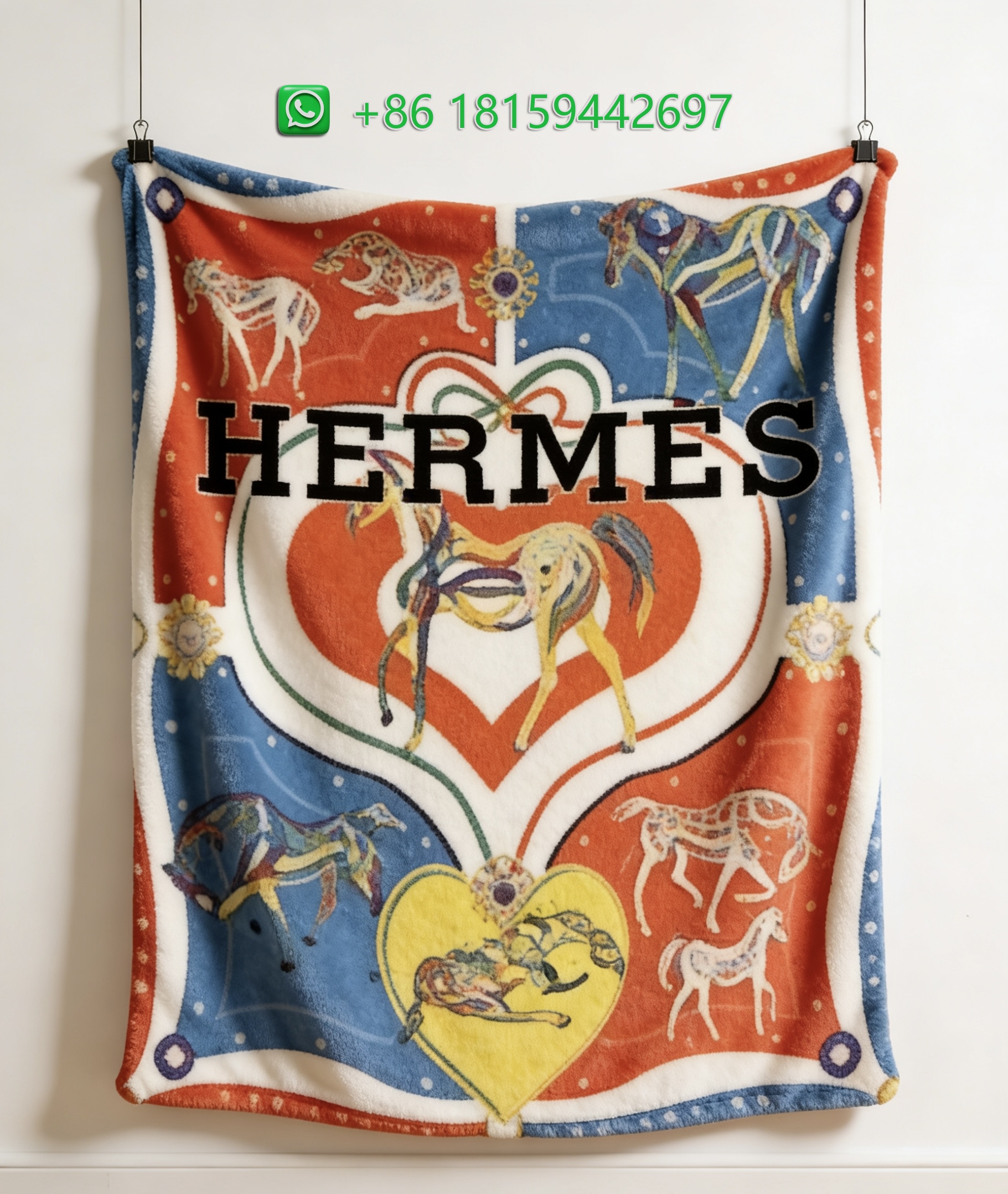 Hermes Throw Blankets